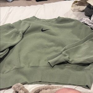 Nike Women's Olive Crew Neck Sweater